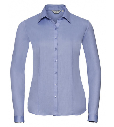 Ladies´ Long Sleeve Tailored Herringbone Shirt